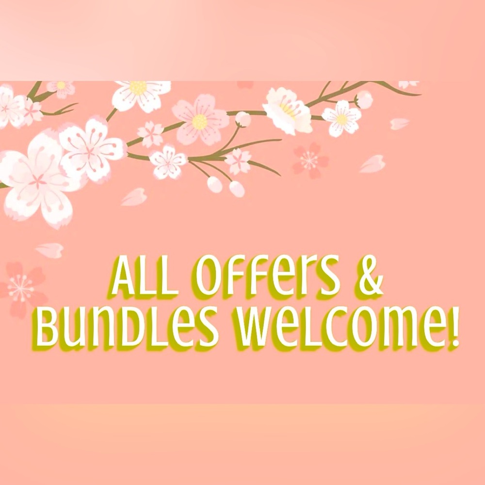 All offers and bundles welcome! I’m happy to work out a great deal for you 😊.